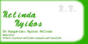 melinda nyikos business card